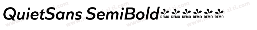 QuietSans SemiBold字体转换